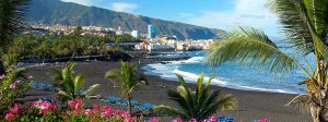 Playa Jardin: sable noir